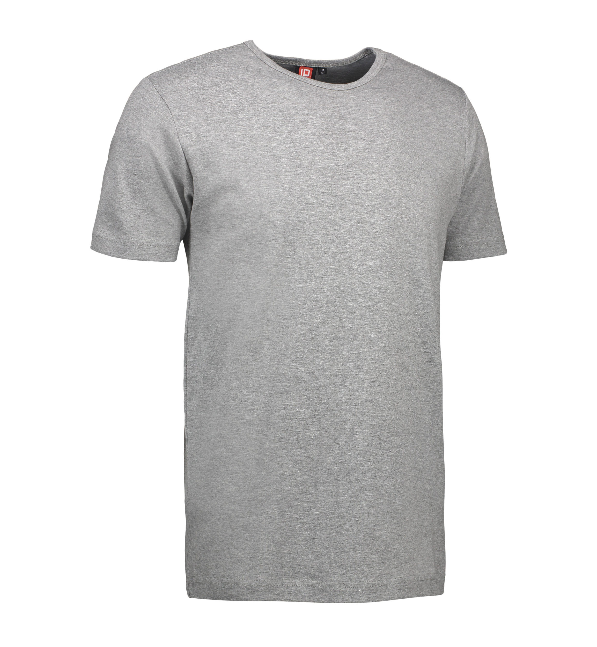 Billede af Grå t-shirt med rund hals til mænd - 3XL