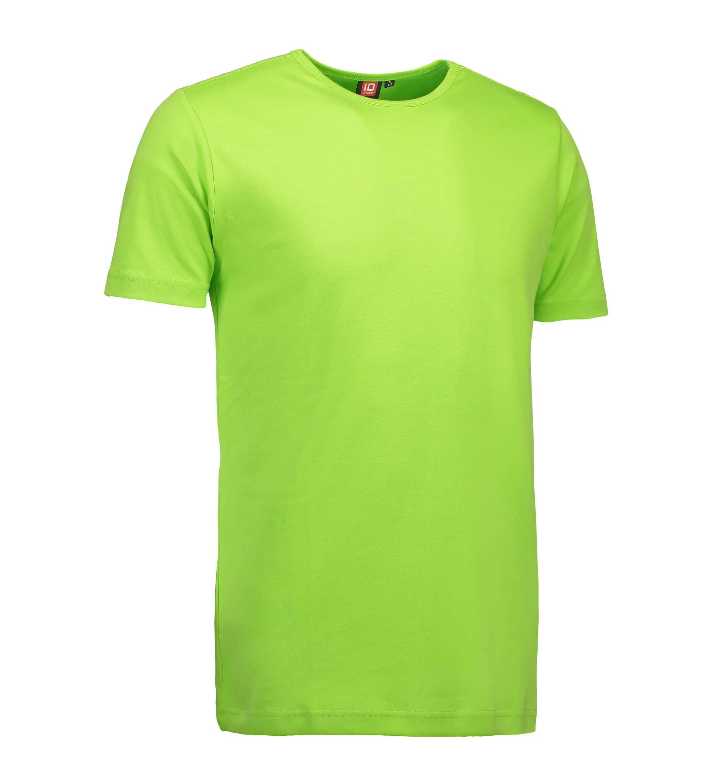 Billede af Lime farvet t-shirt med rund hals til mænd - 3XL