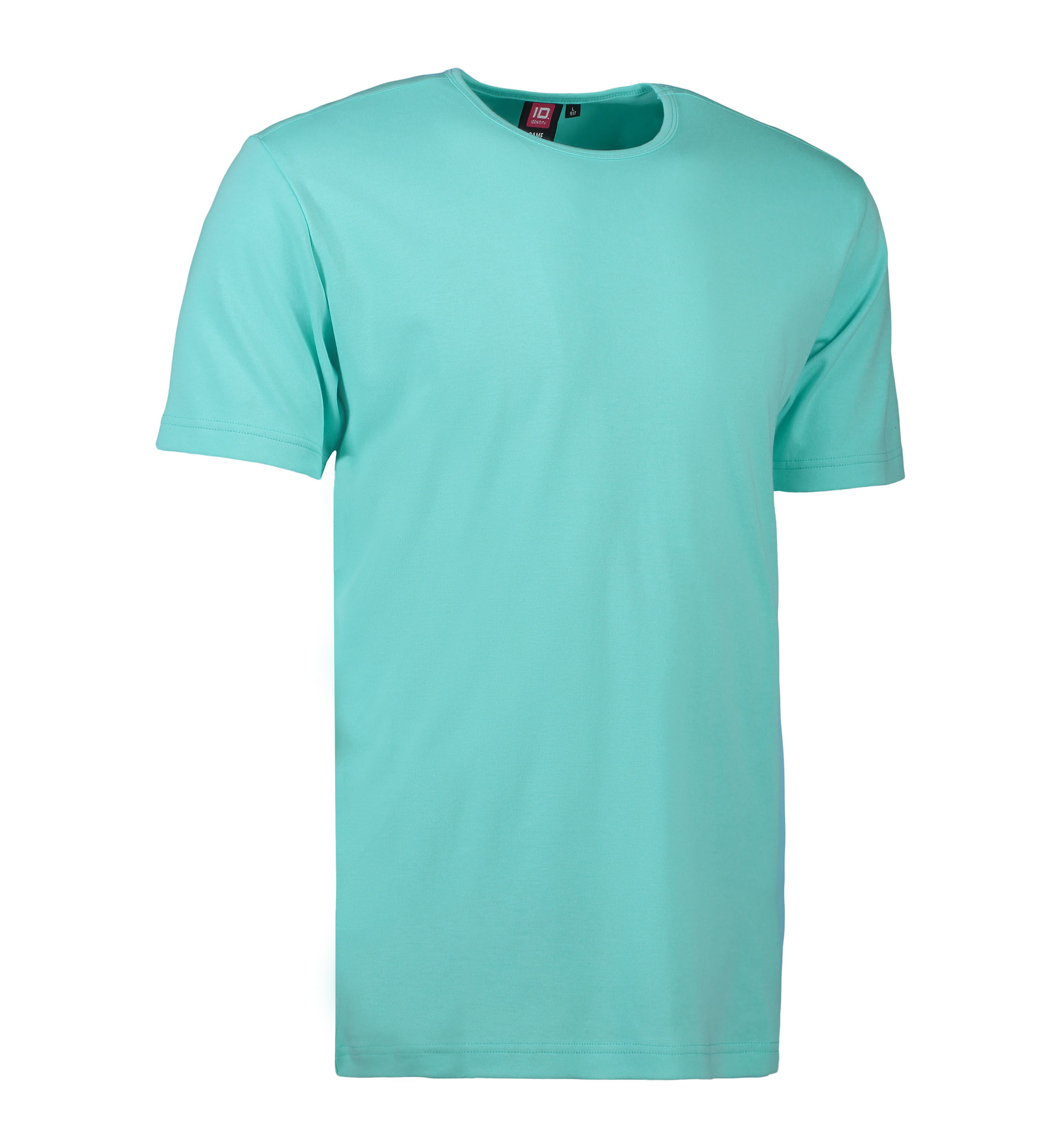 Billede af Mint farvet t-shirt med rund hals til mænd - 3XL