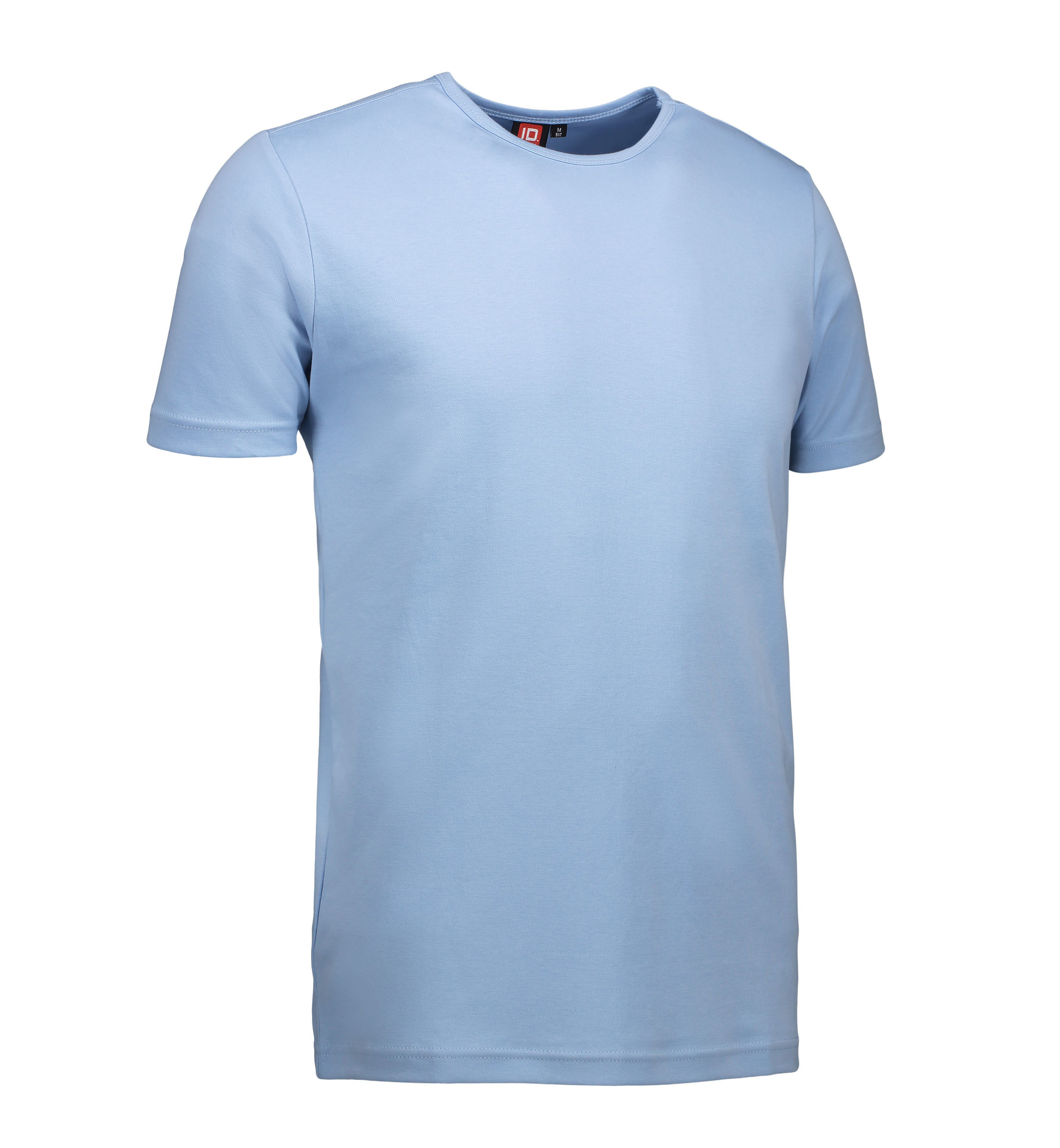 Billede af Lyseblå t-shirt med rund hals til mænd - 3XL