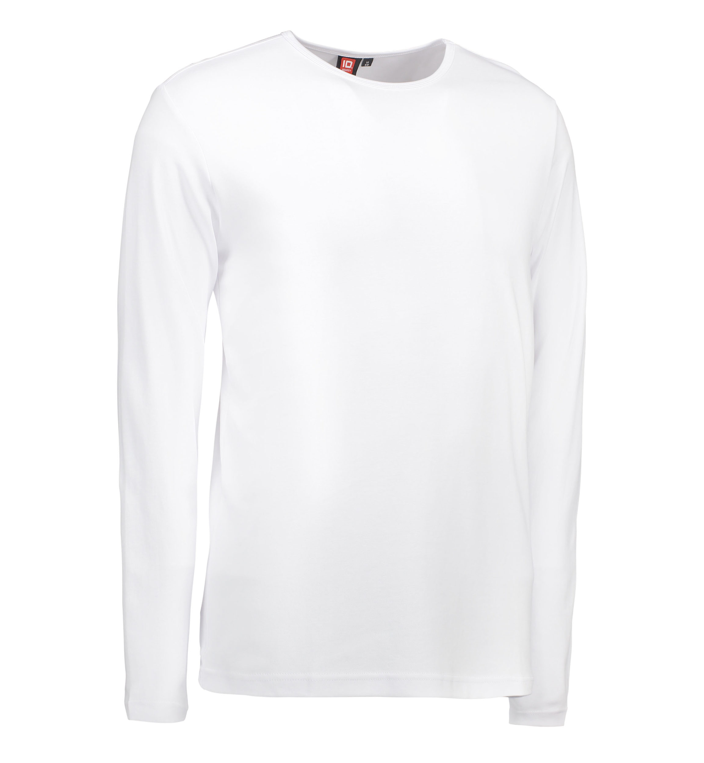 Billede af Hvid langærmet t-shirt til mænd - 3XL