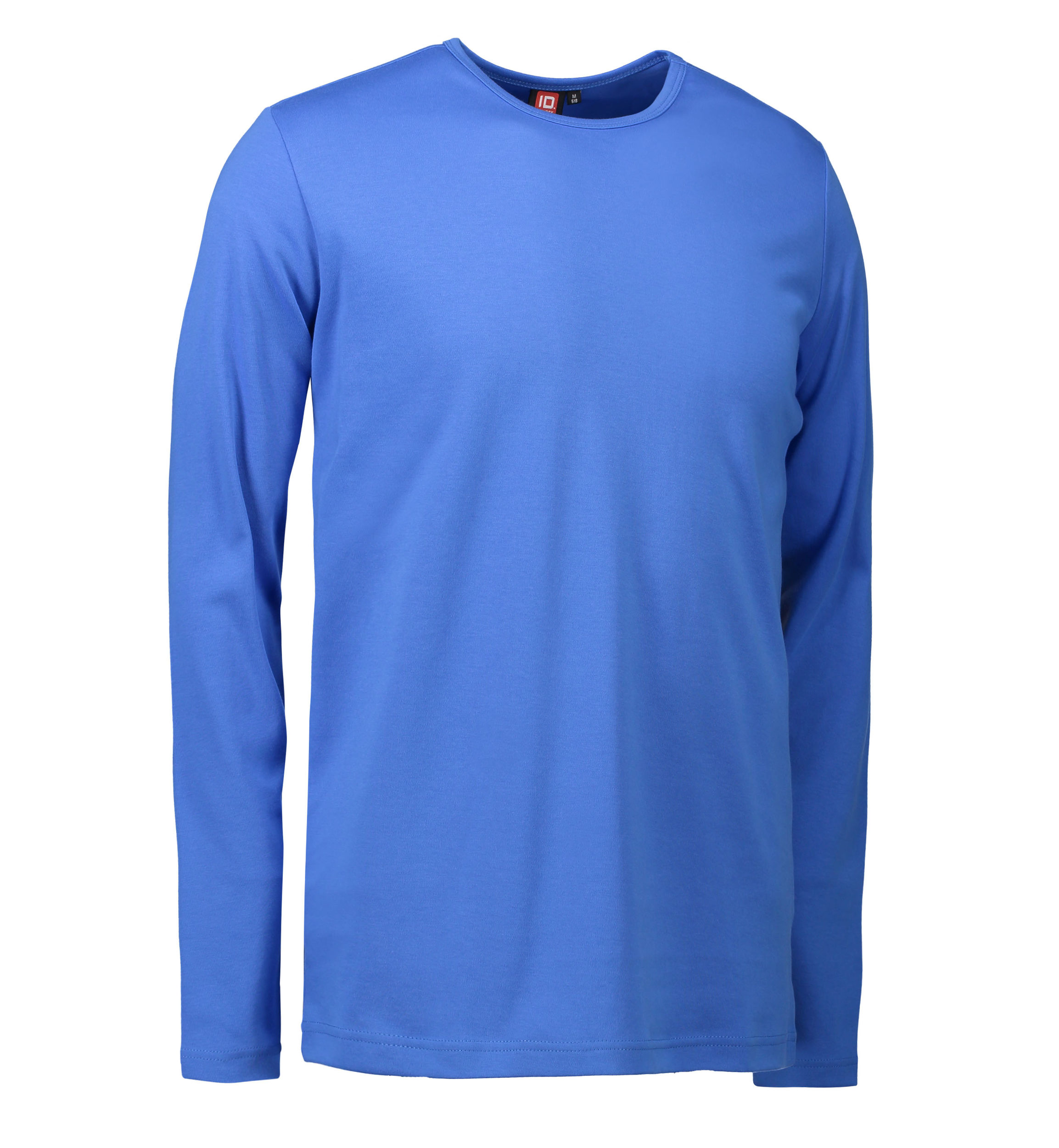 Billede af Blå langærmet t-shirt til mænd - 3XL