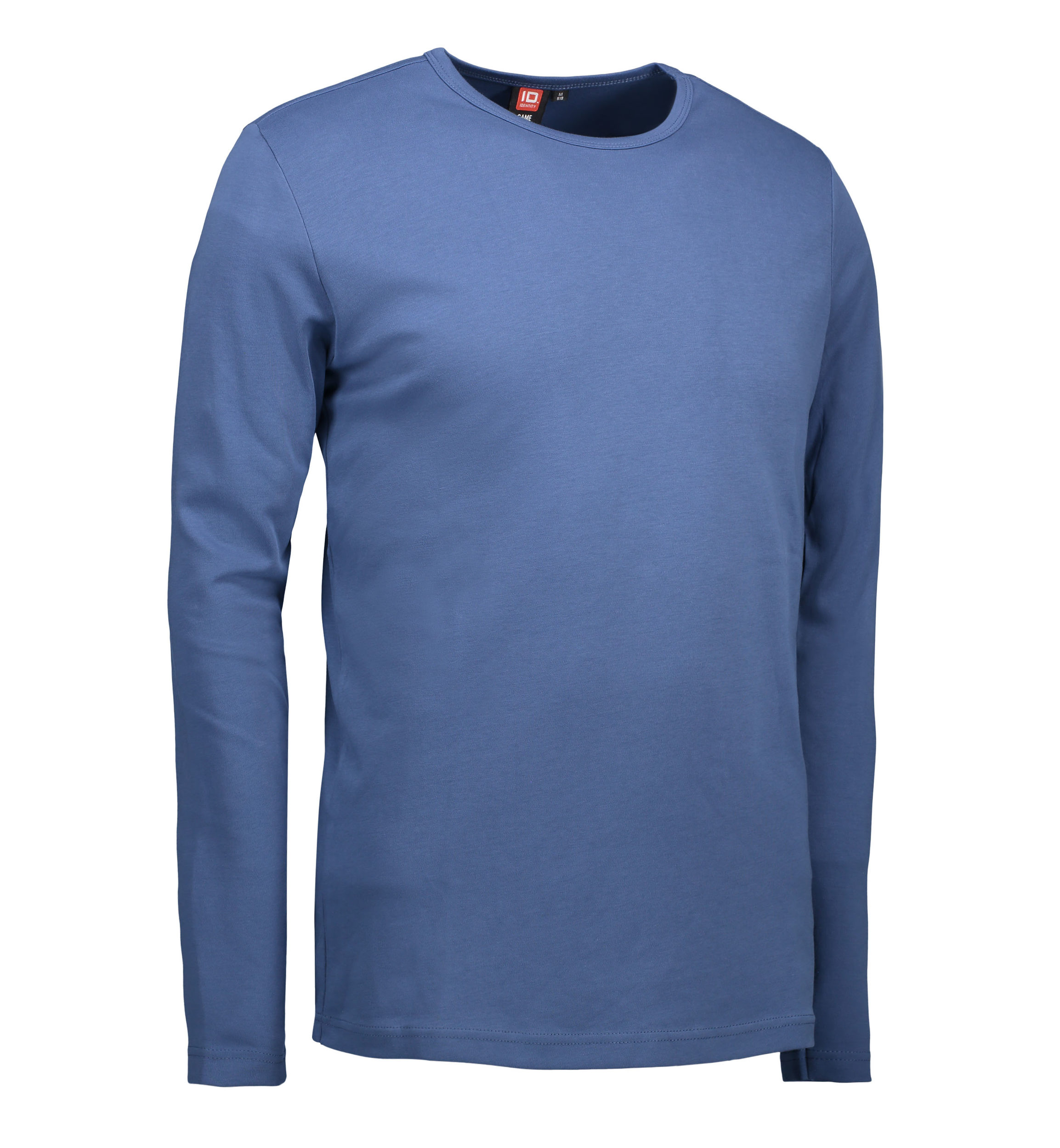 Billede af Indigo farvet langærmet t-shirt til mænd - 3XL