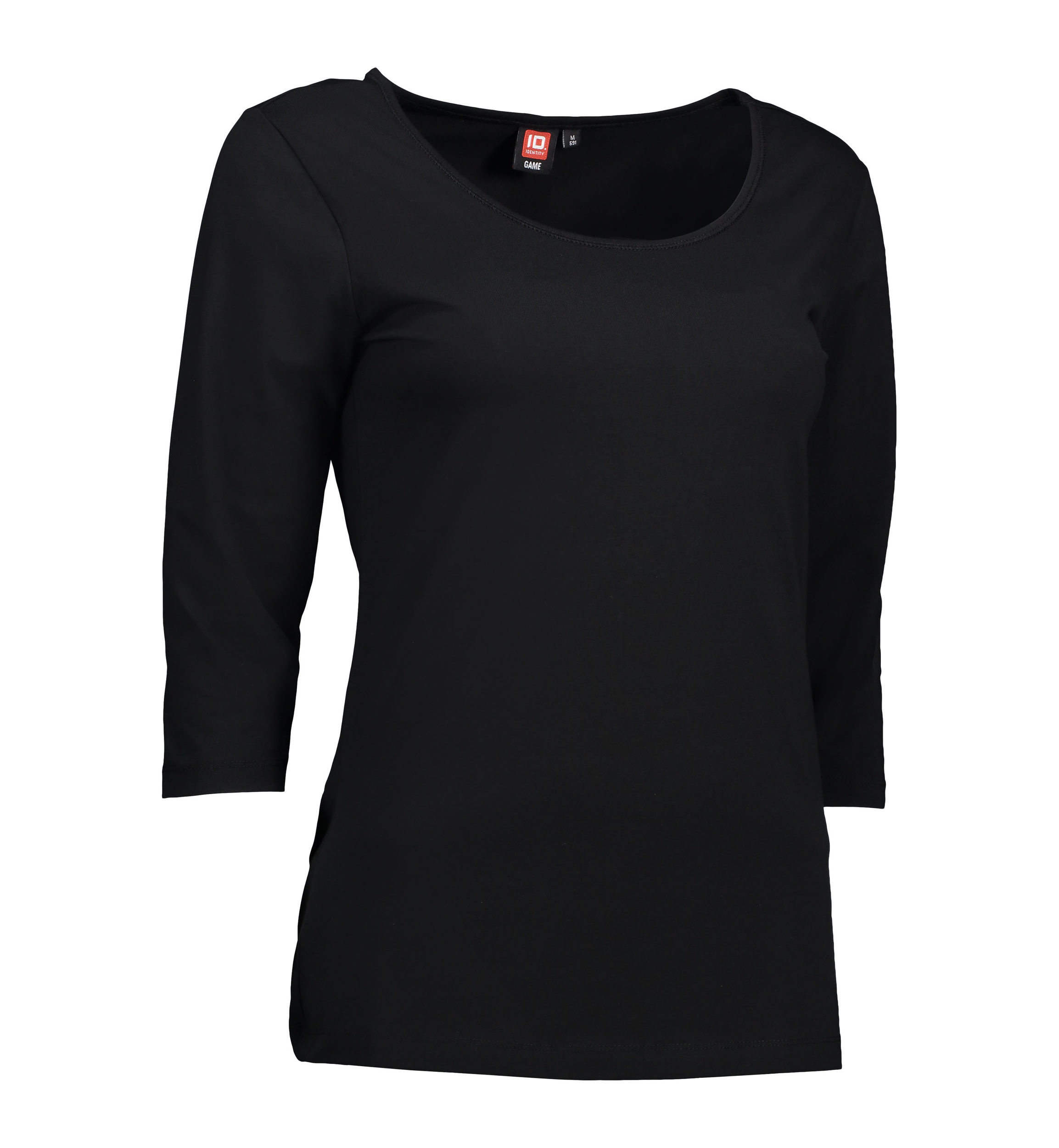 Se 3/4-ærmet dame t-shirt i sort - XL hos Sygeplejebutikken.dk
