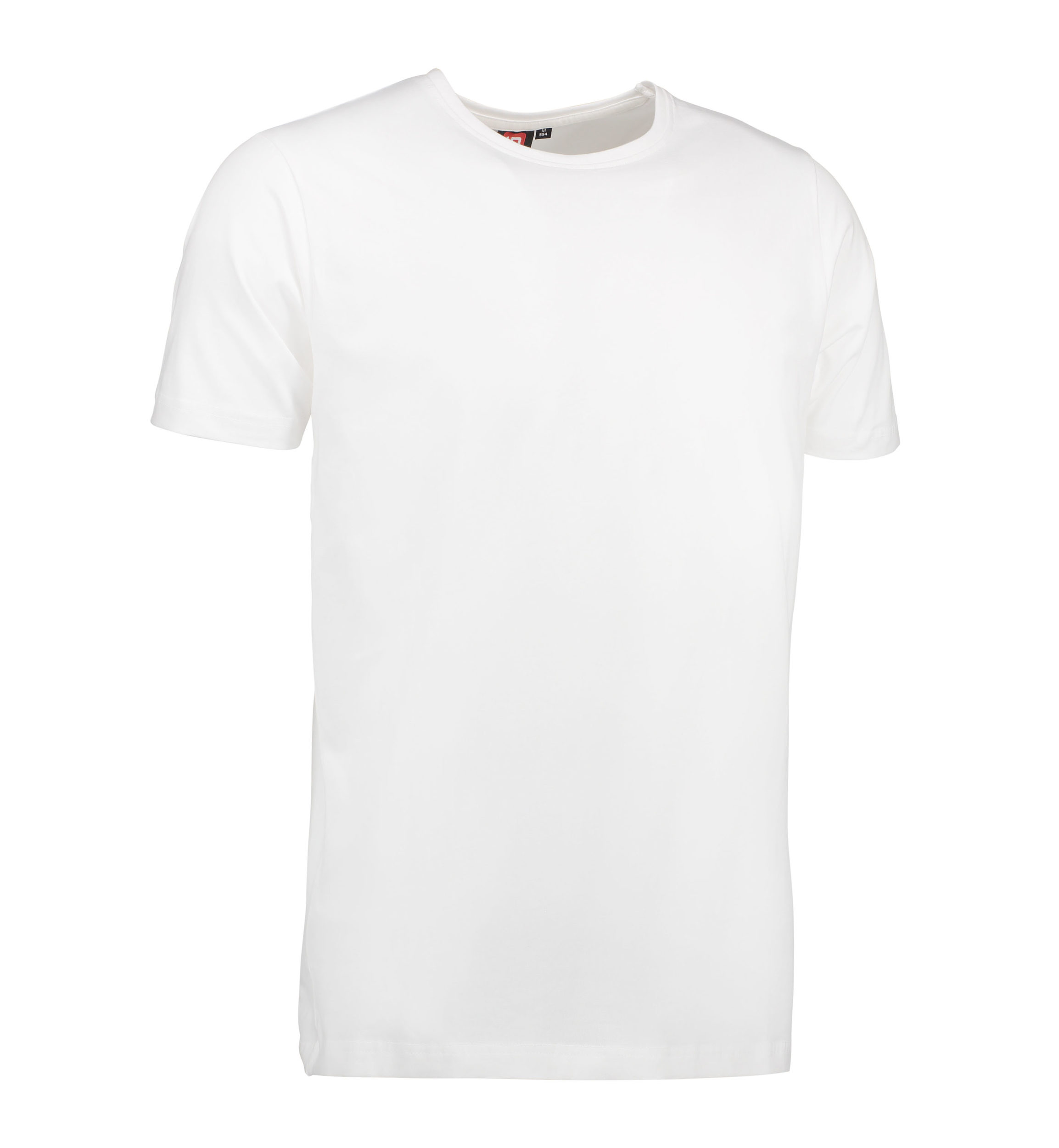 Billede af Stretch t-shirt til mænd i hvid - S hos Sygeplejebutikken.dk