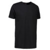 Stretch t-shirt til mænd i sort