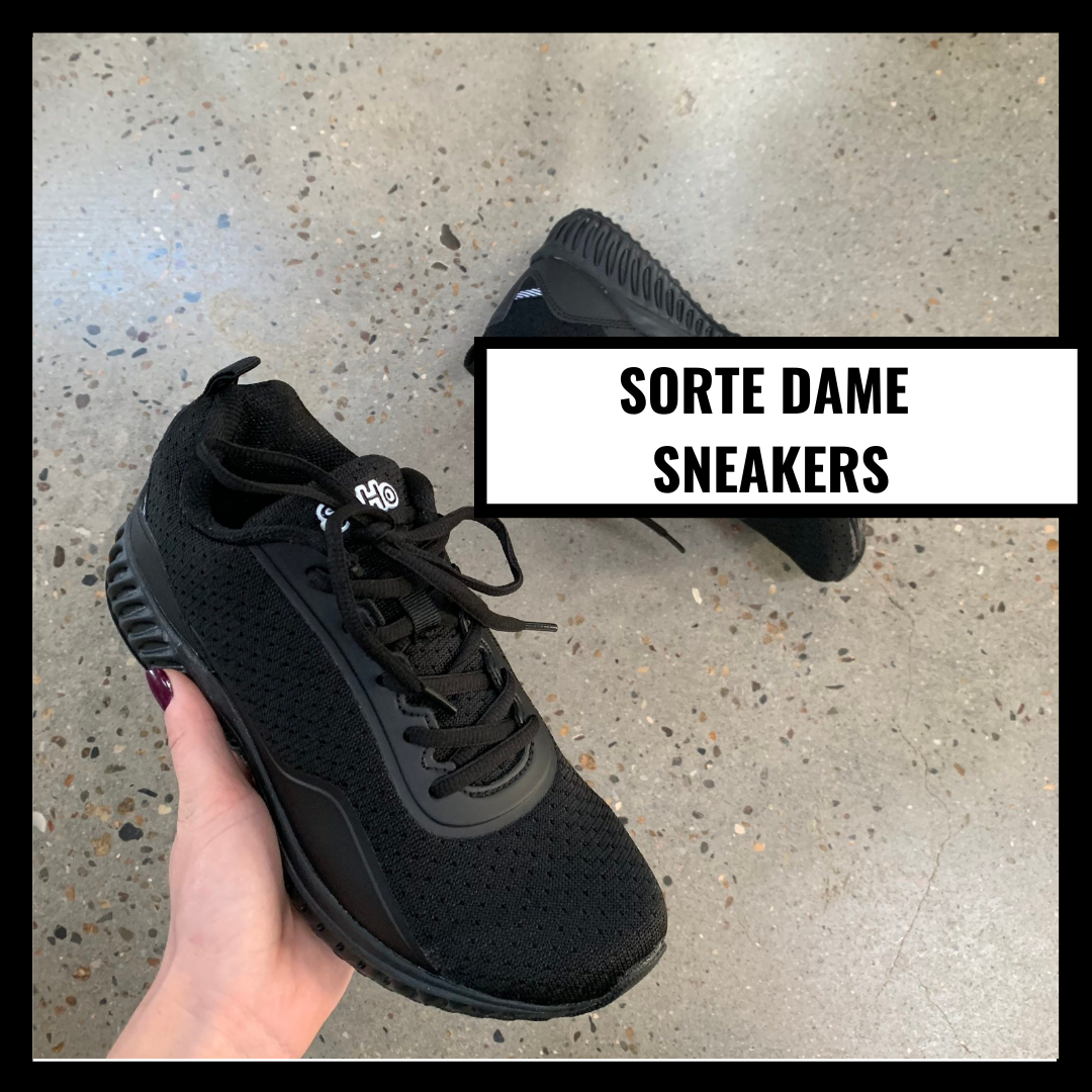Sorte sneakers ☆ Køb Sorte sneakers dame Se alle →