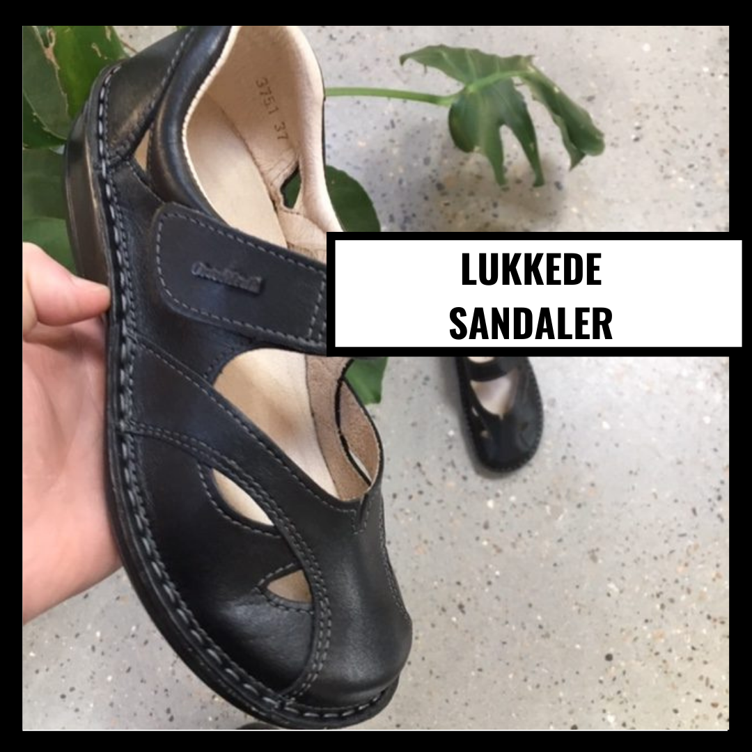 Lukkede sandaler ✓Stort udvalg i kvalitets lukkede sandaler her
