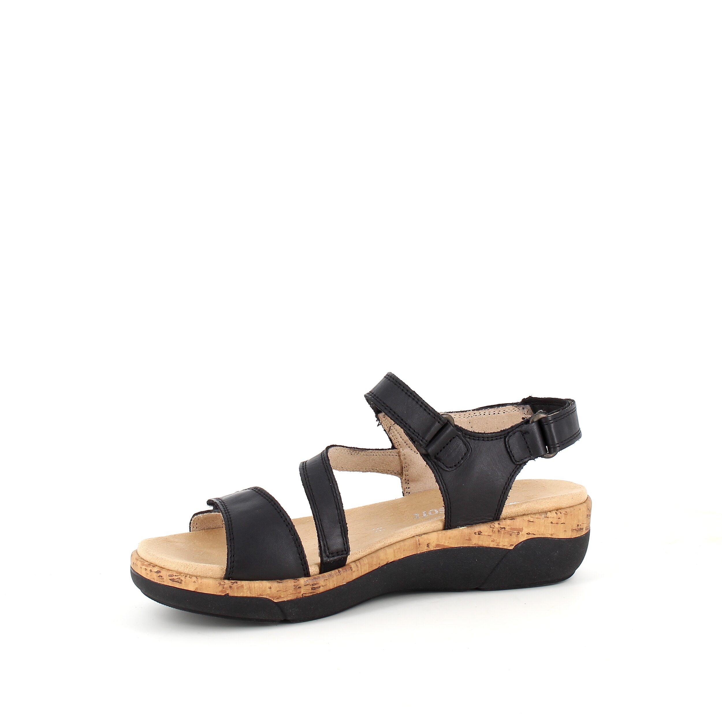 Flot sort sandal Remonte med sål - Sygeplejebutikken