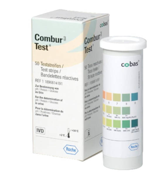 Combur3 urinstiks 50 stk