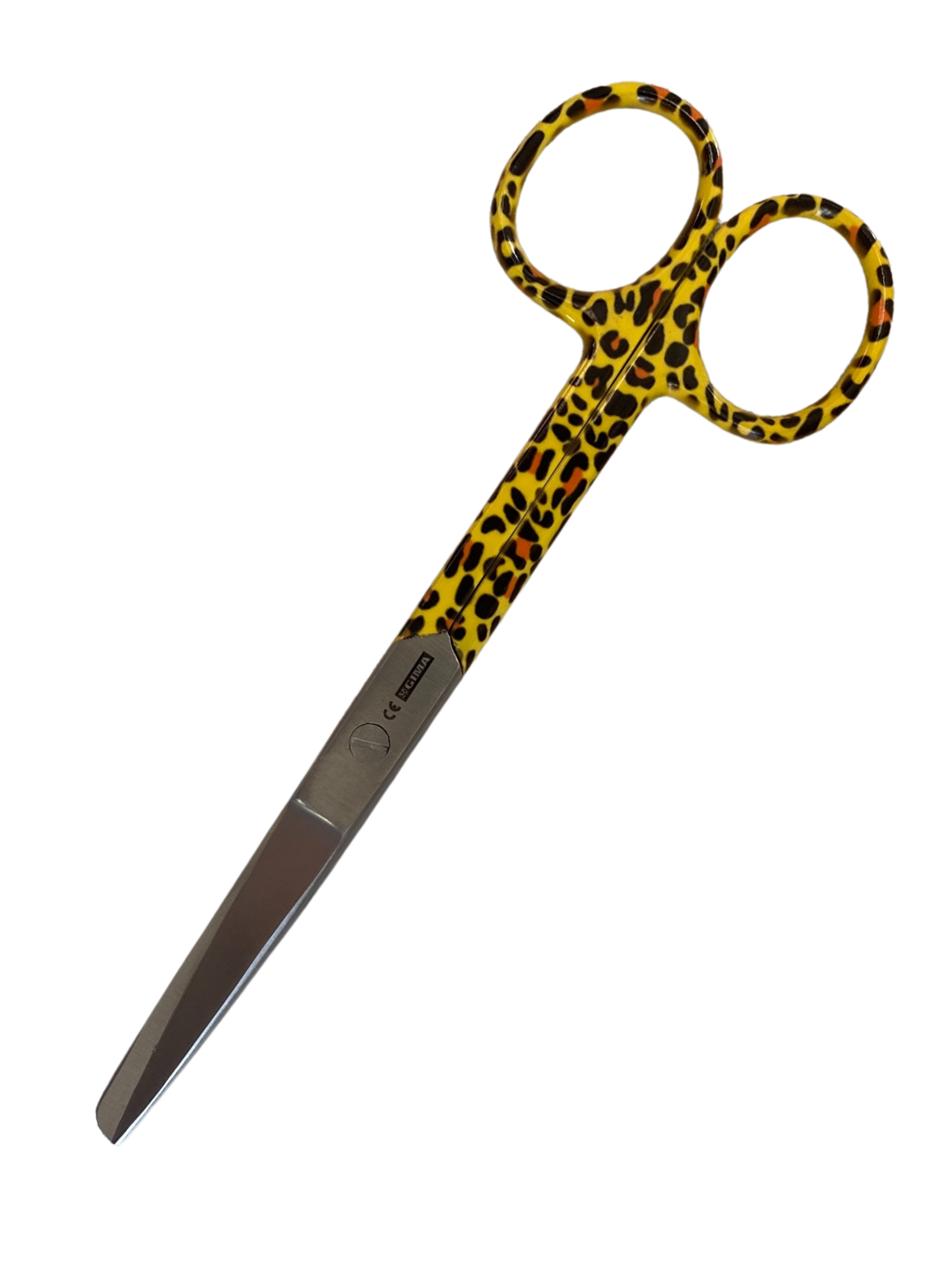 Sygeplejesaks lige med leopard print