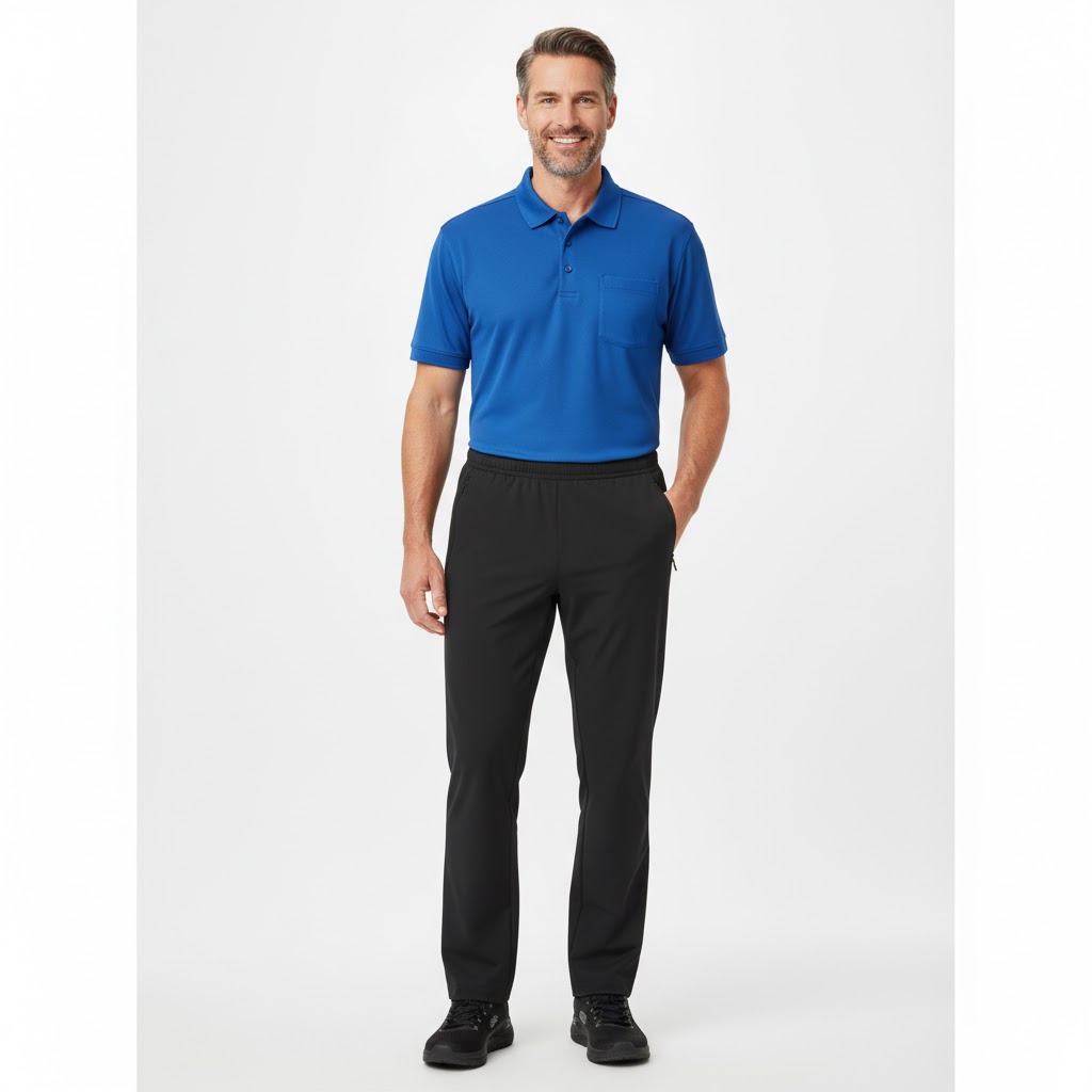 Stretch bukser til mænd i sort