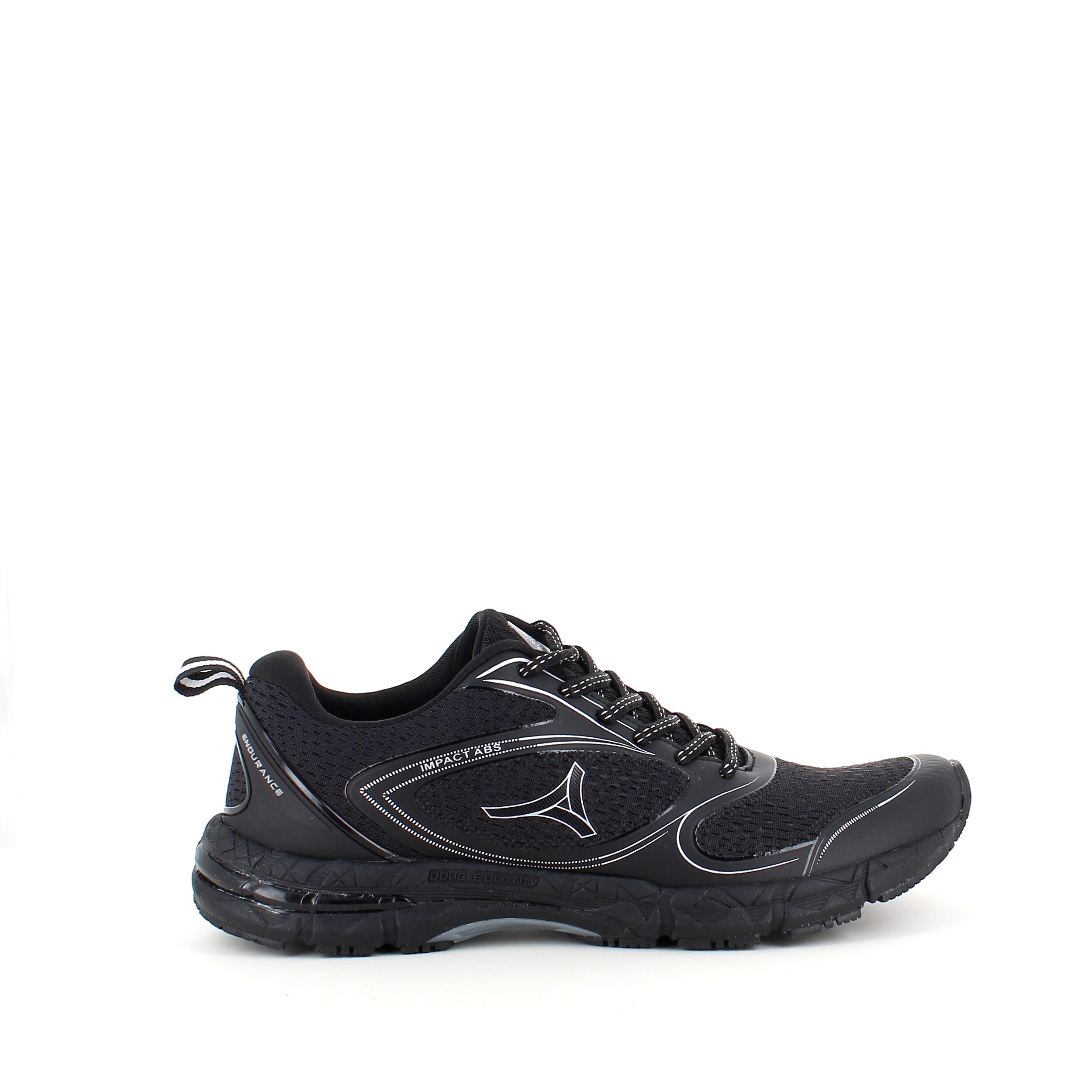 Billede af Sort sko med sort bund, ekstra svang og stødabsorbering - 41