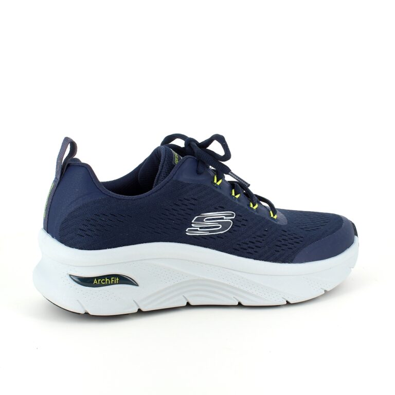 Blå Arch fit sko fra Skechers ekstra - Sygeplejebutikken