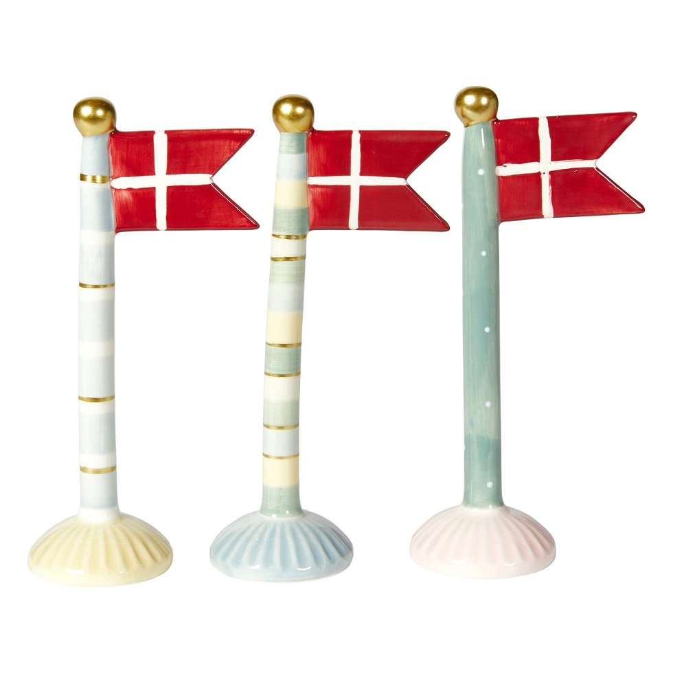 Se Hurra, lad os fejre dig, flag 19cm - Gul hos Sygeplejebutikken.dk