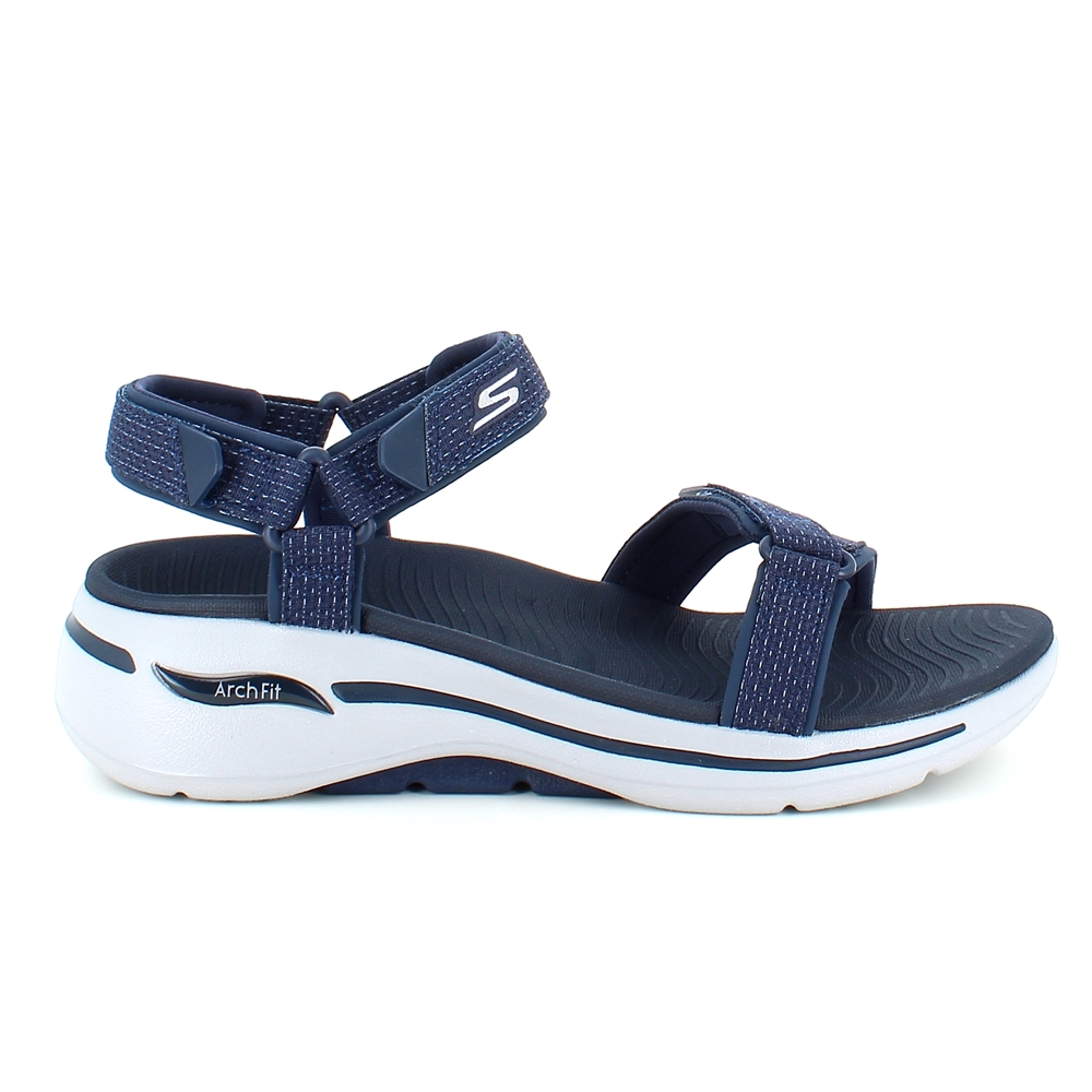 Blå sandal fra med god svangstøtte - Sygeplejebutikken