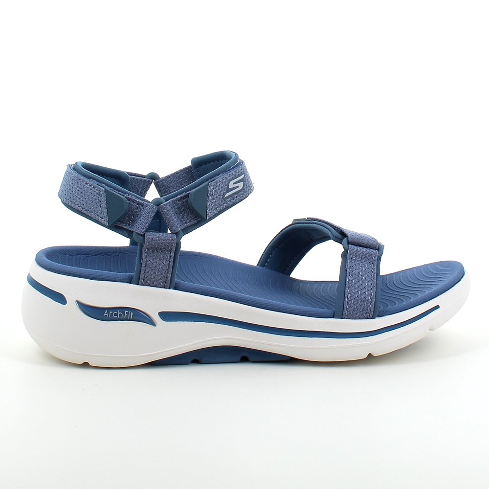Billede af Lys blå sandal fra Skechers med god svangstøtte - 36