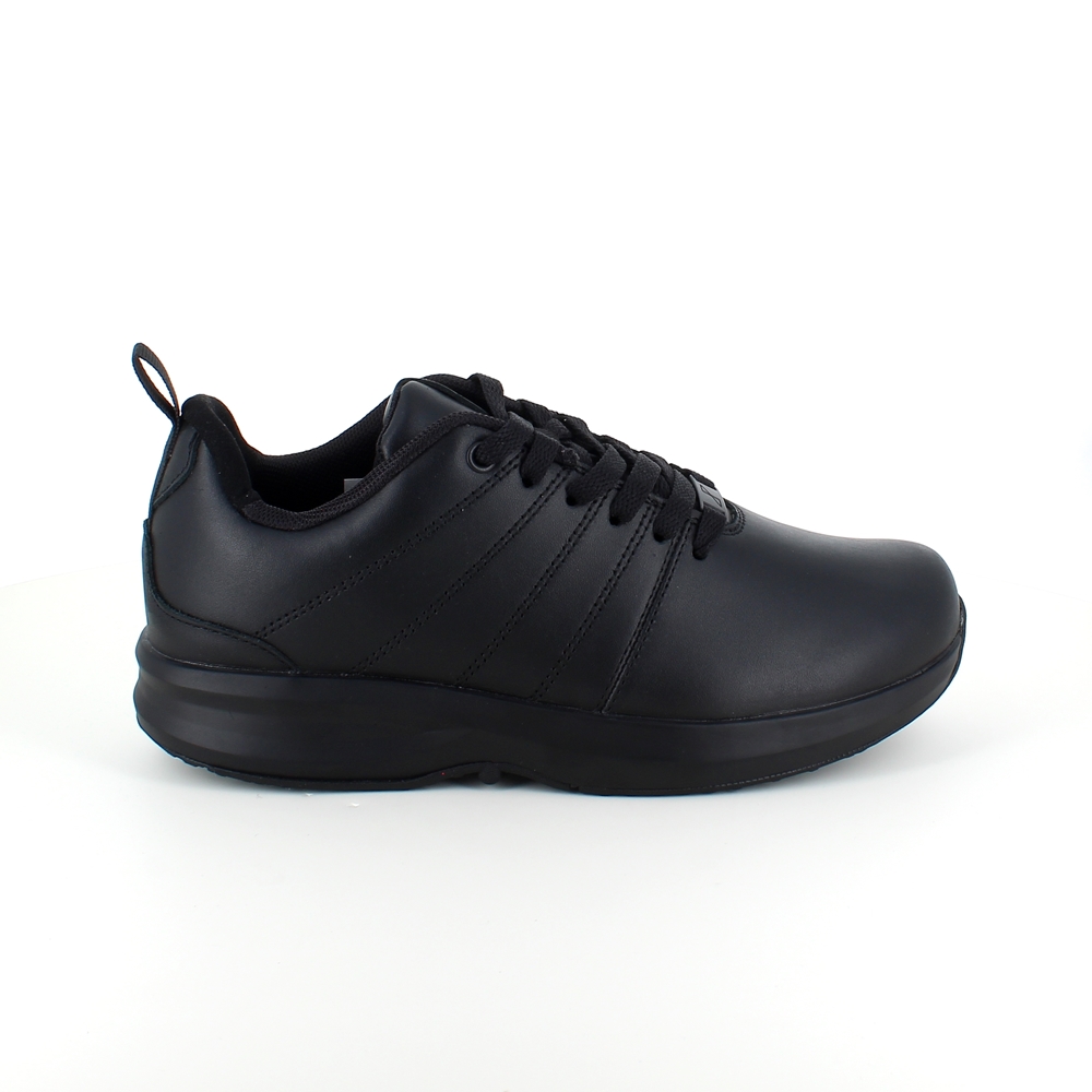 Se Klassisk sort læder sko fra Gaitline - 43 hos Sygeplejebutikken.dk