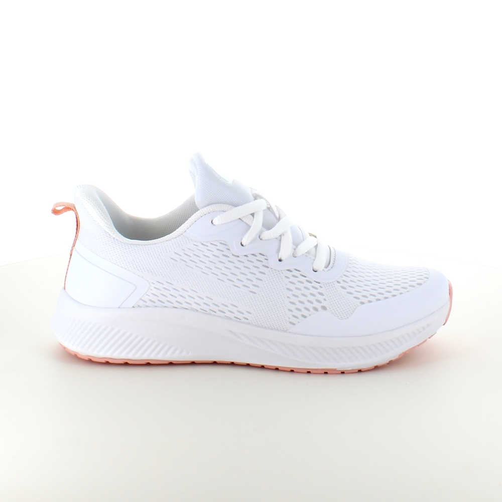 Let hvid sko med åndbar overdel og stødabsorbering - 37