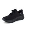 Slip-ins fra Skechers med snørre og Max Cushion bund