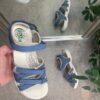 Blå sandal fra Green Comfort med fire indstillige remme