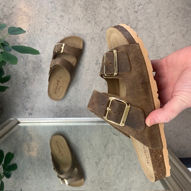 Brun Biosandal Fra Relaxshoe Til Brede Fødder