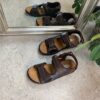 Brun herresandal i skind