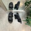 Sort herresandal med bløde remme og bund