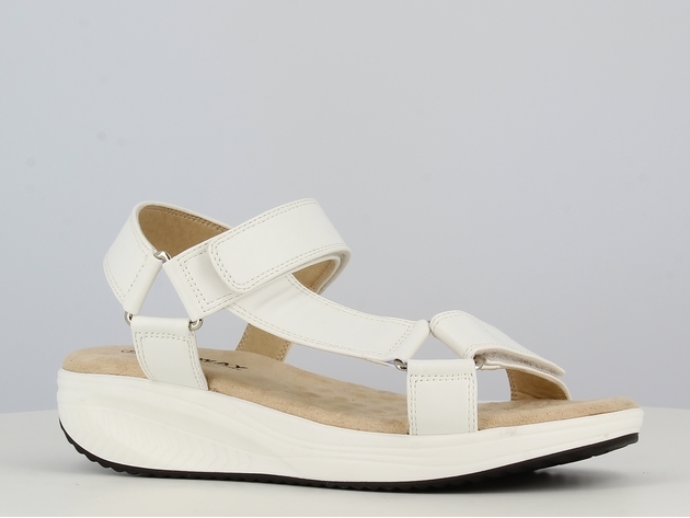 Hvid sandal med god sål og støtte - 36