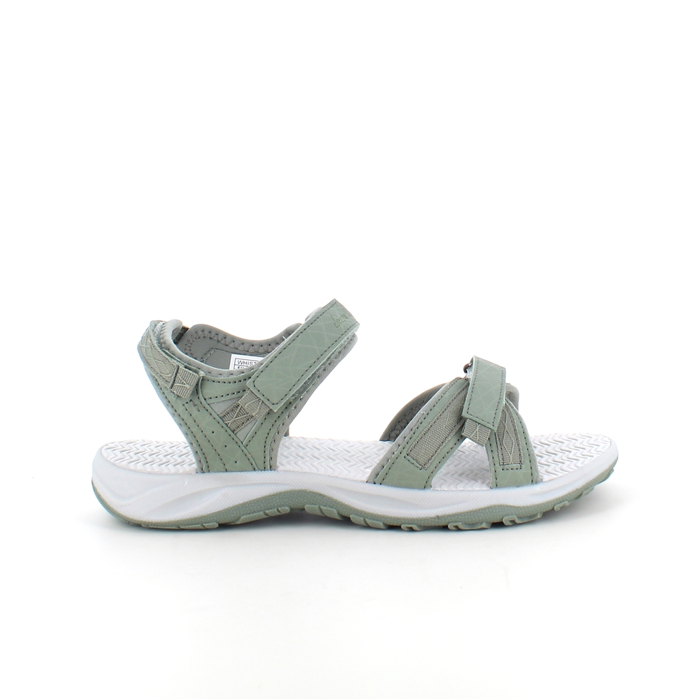 Billede af Olivengrøn sports sandal med 3 velcroremme - 41