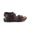 Brun herresandal i skind