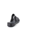 Sort skind slip on med justerbar rem fra Relaxshoe