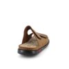 Brun slip on herresandal i skind