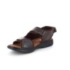 Brun herresandal i skind
