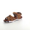 Brun sandal fra Green Comfort med fire indstillelige remme