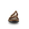 Brun slip on herresandal i skind