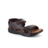 Brun herresandal i skind