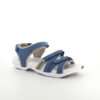 Blå sandal fra Green Comfort med fire indstillige remme