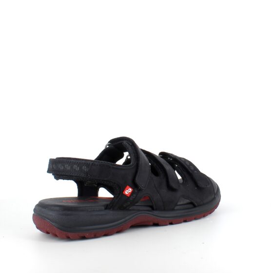 Sort Camino skind sandal fra Green Comfort.