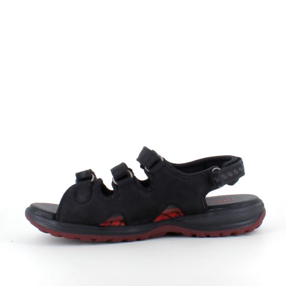 Sort Camino skind sandal fra Green Comfort.