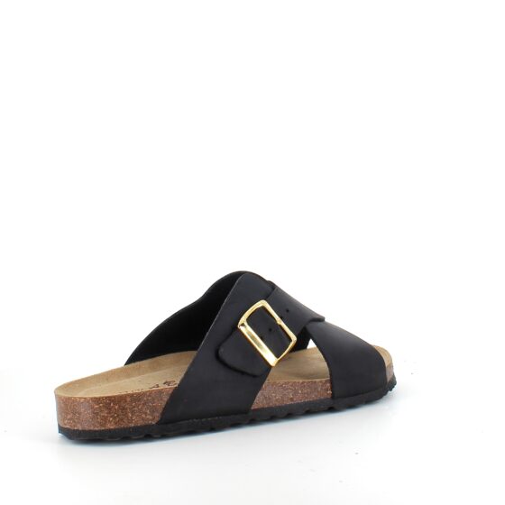Sort biosandal fra Relaxshoe med bredde