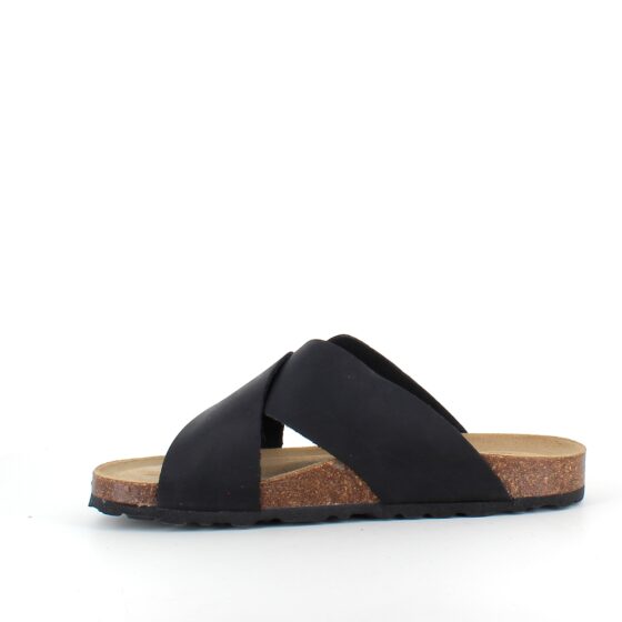 Sort biosandal fra Relaxshoe med bredde