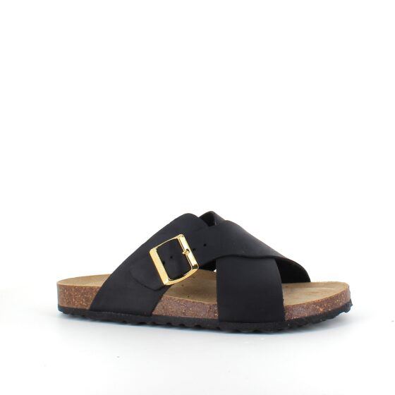 Sort biosandal fra Relaxshoe med bredde
