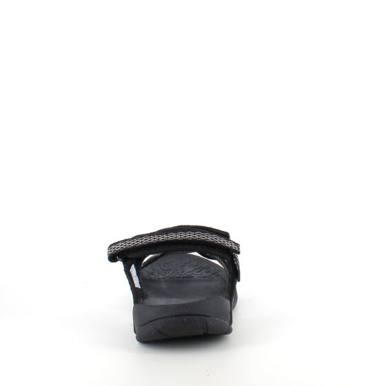 Flot sort sporty letvægts sandal med svangstøtte