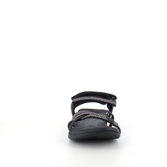 Flot sort sporty letvægts sandal med svangstøtte
