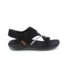 Sort, let sandal fra Merrell med masser af svangstøtte.