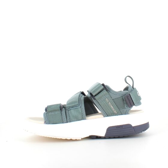 Grøn sandal fra Gaitline med gængesål