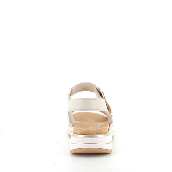 Flot beige sandal fra Remonte med udtagelig indersål.