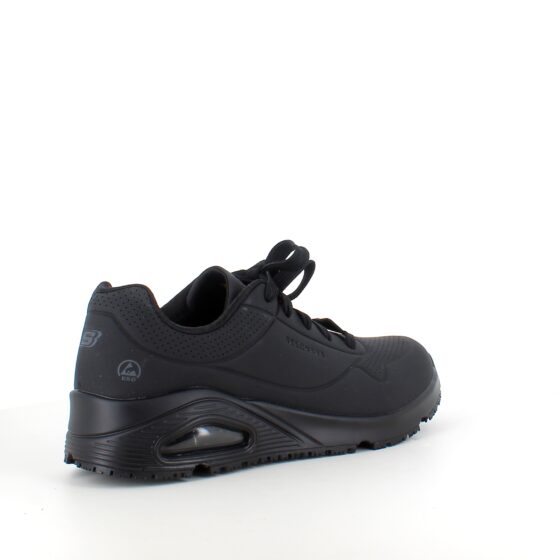 Sort skridsikker arbejdssko fra Skechers med ESD