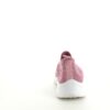 Rosa slip on sko med strikket overdel